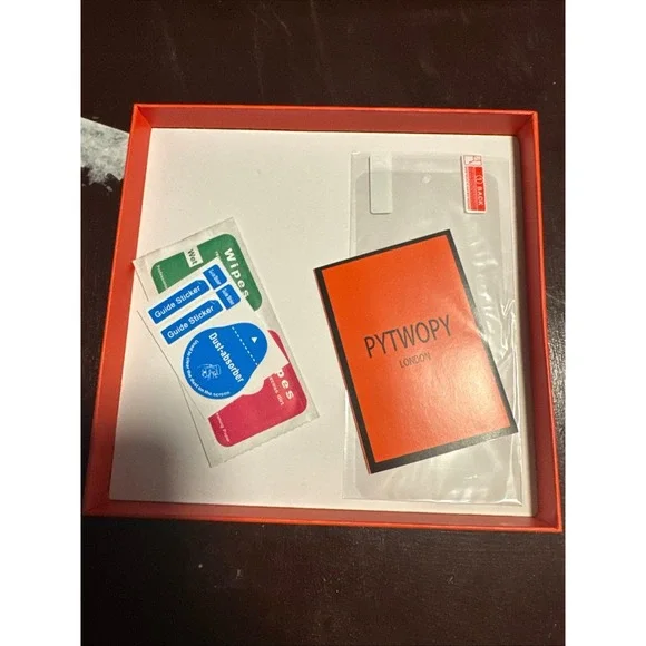 PYTWOPY London Navy Blue Leather Wallet Folio Phone Case with Screen Protector - Picture 5 of 5